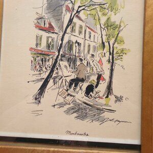 vintage water color print by john haymson